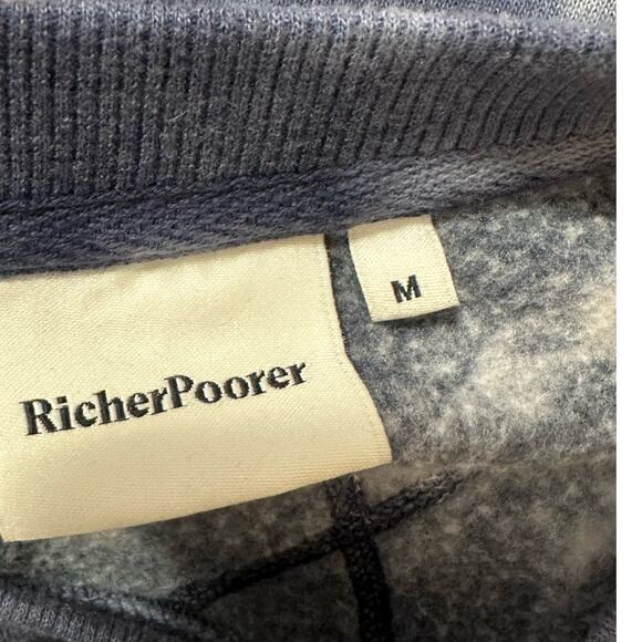 RicherPoorer blue white tie dye long sleeves sweatshirt size M - Picture 3 of 11